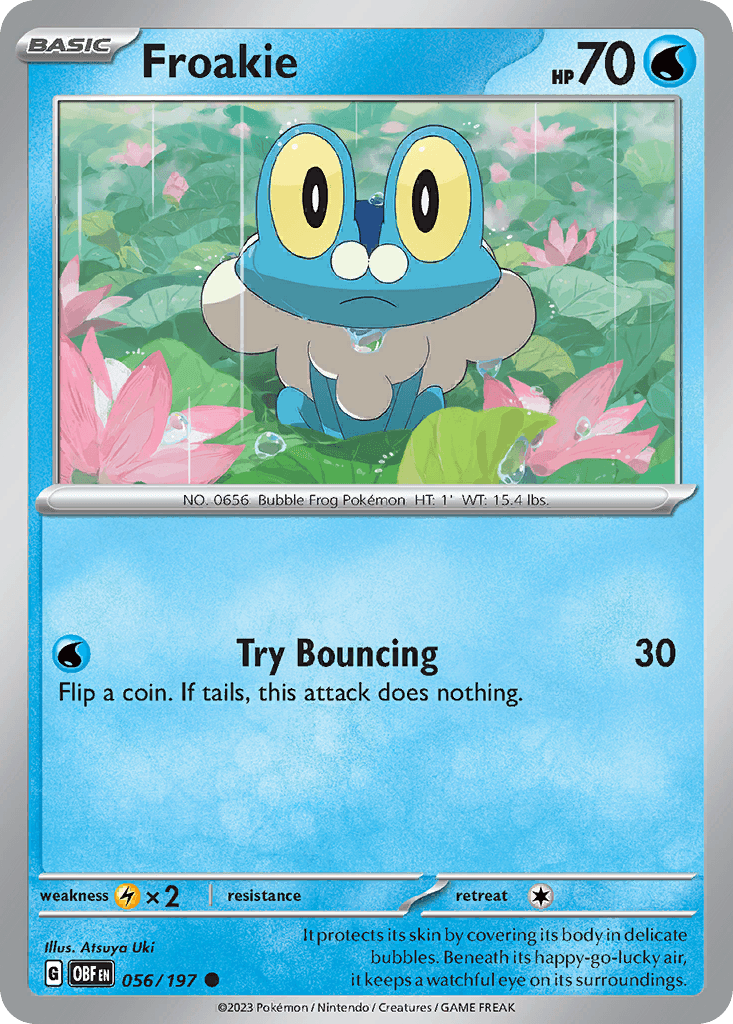 Froakie Obsidian Flames card