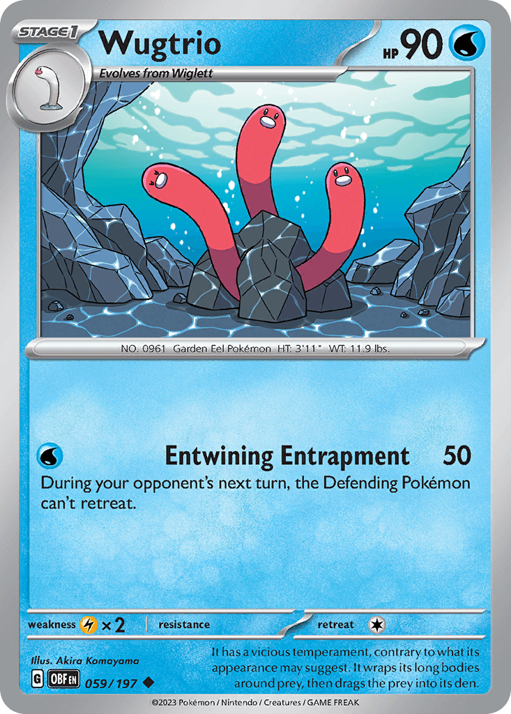 Wugtrio Obsidian Flames card