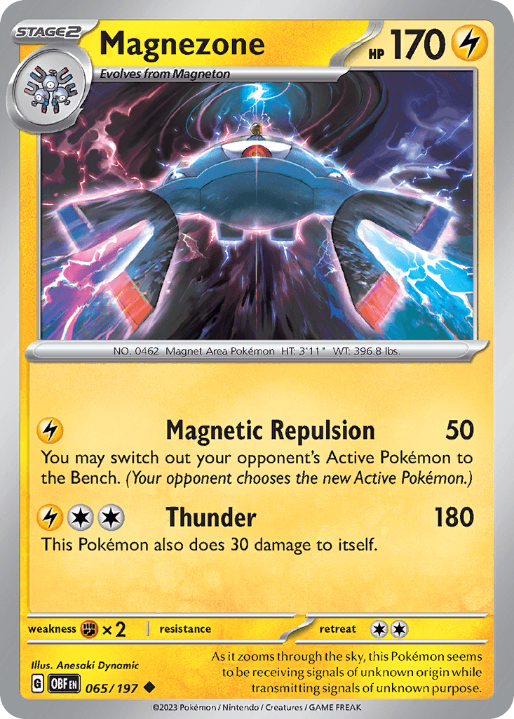 Magnezone Obsidian Flames card