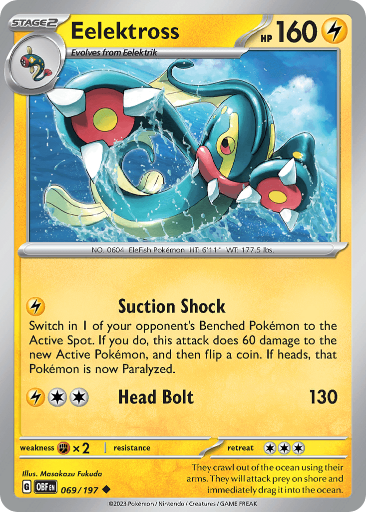 Eelektross Obsidian Flames card