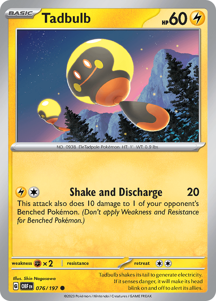 Tadbulb Obsidian Flames card