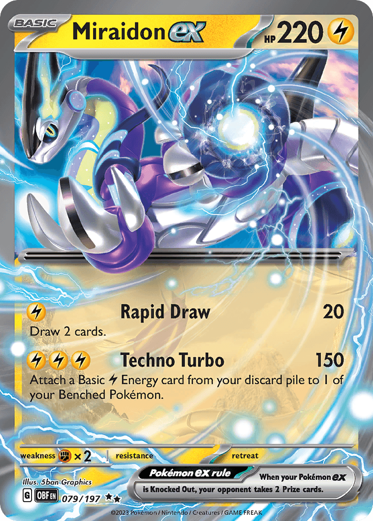 Miraidon ex Obsidian Flames card