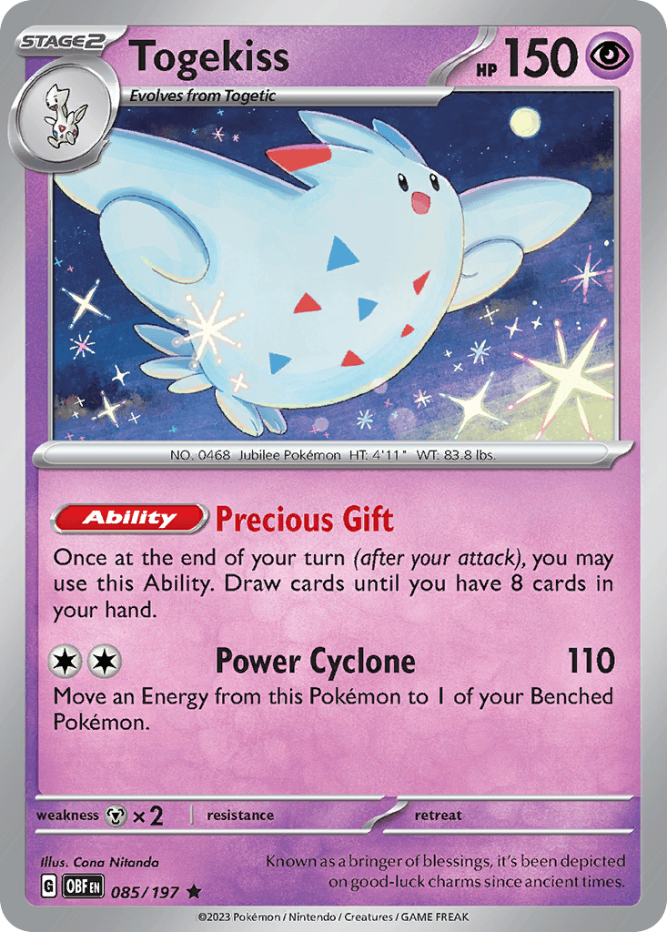 Togekiss Obsidian Flames card