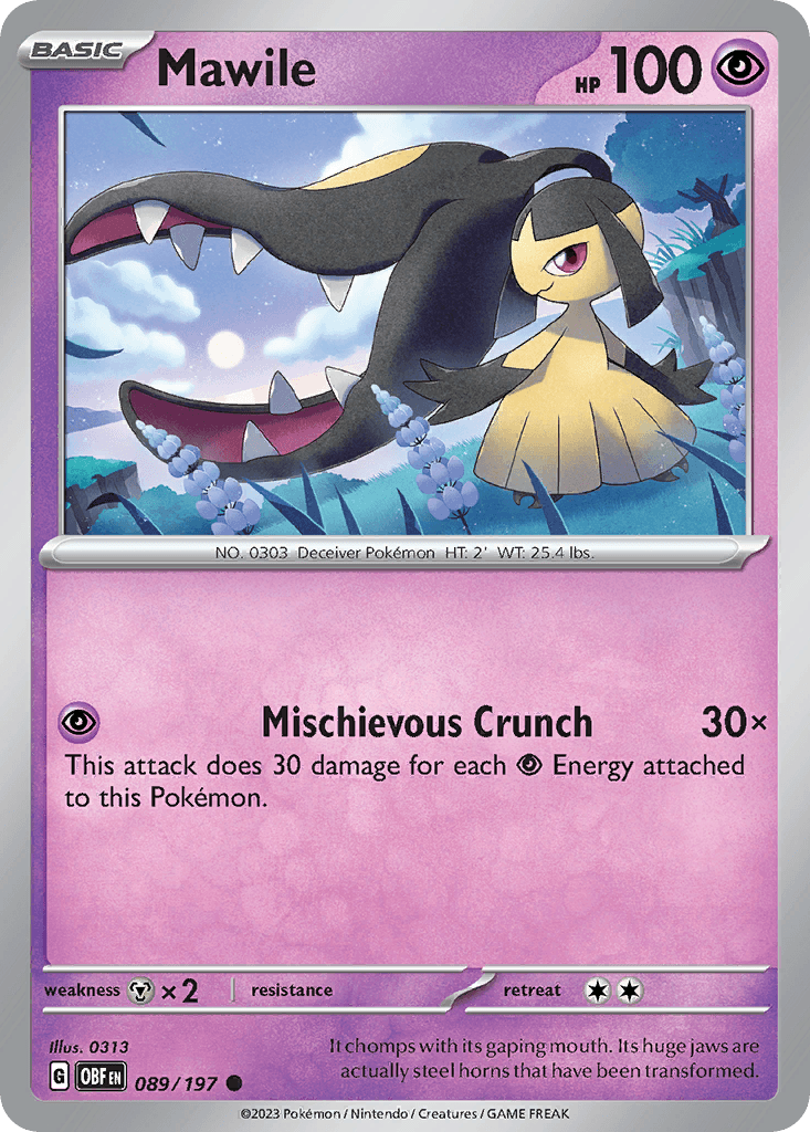 Mawile Obsidian Flames card