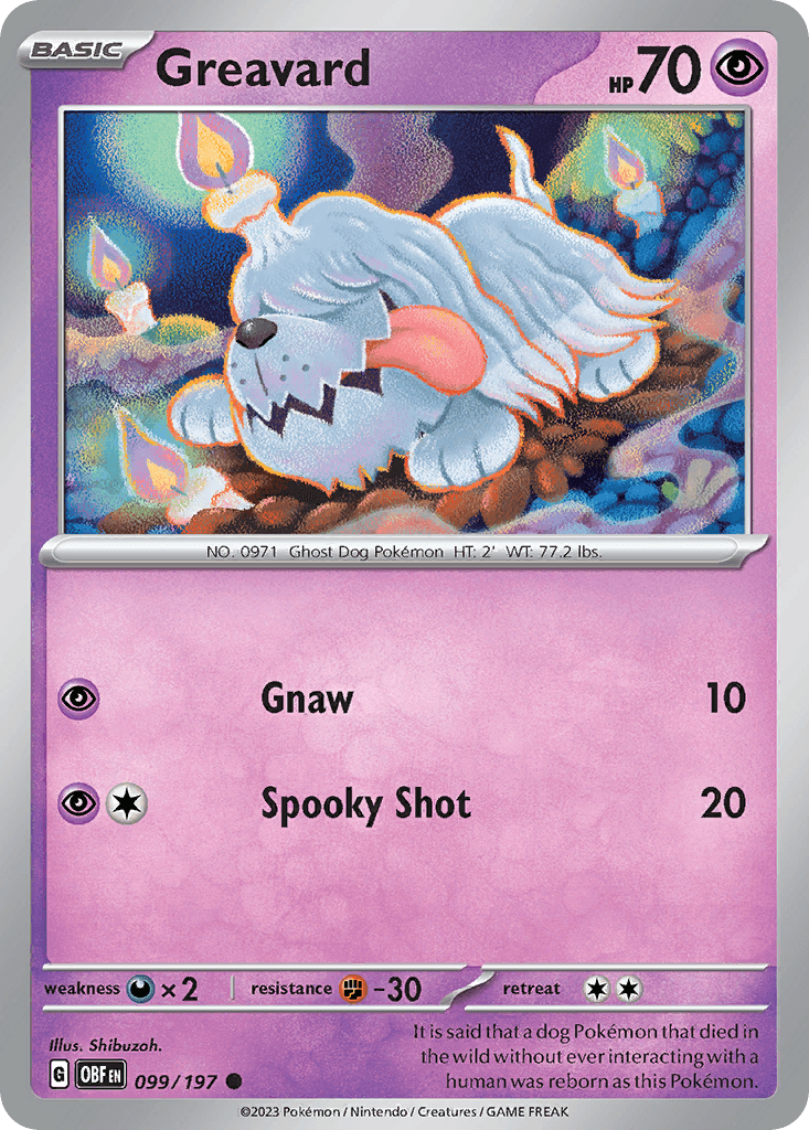 Greavard Obsidian Flames card