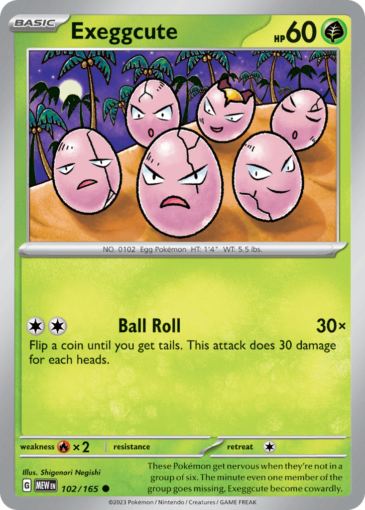 Exeggcute 151 card