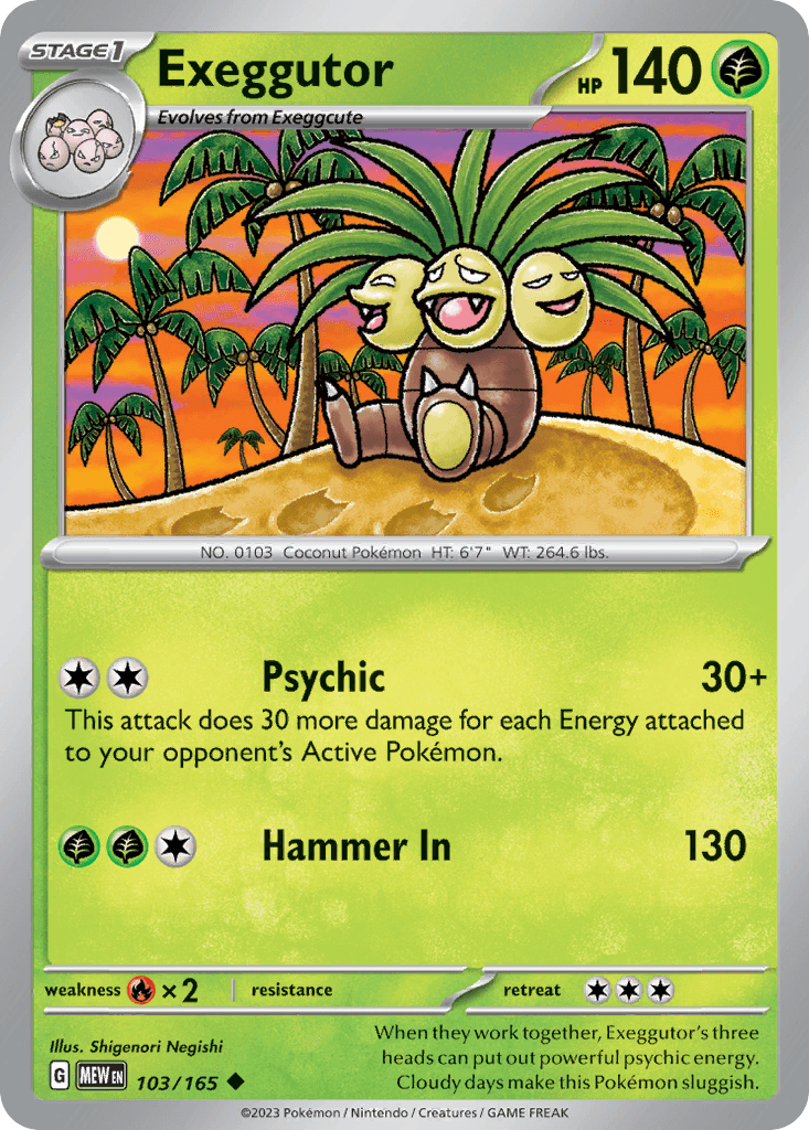 Exeggutor 151 card
