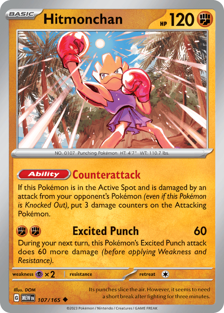 Hitmonchan 151 card