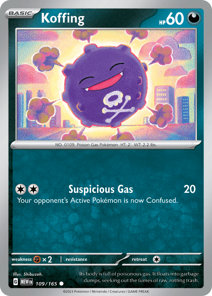 Koffing 151 card