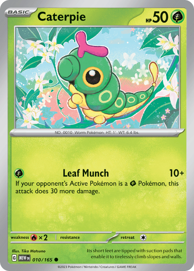 Caterpie 151 card