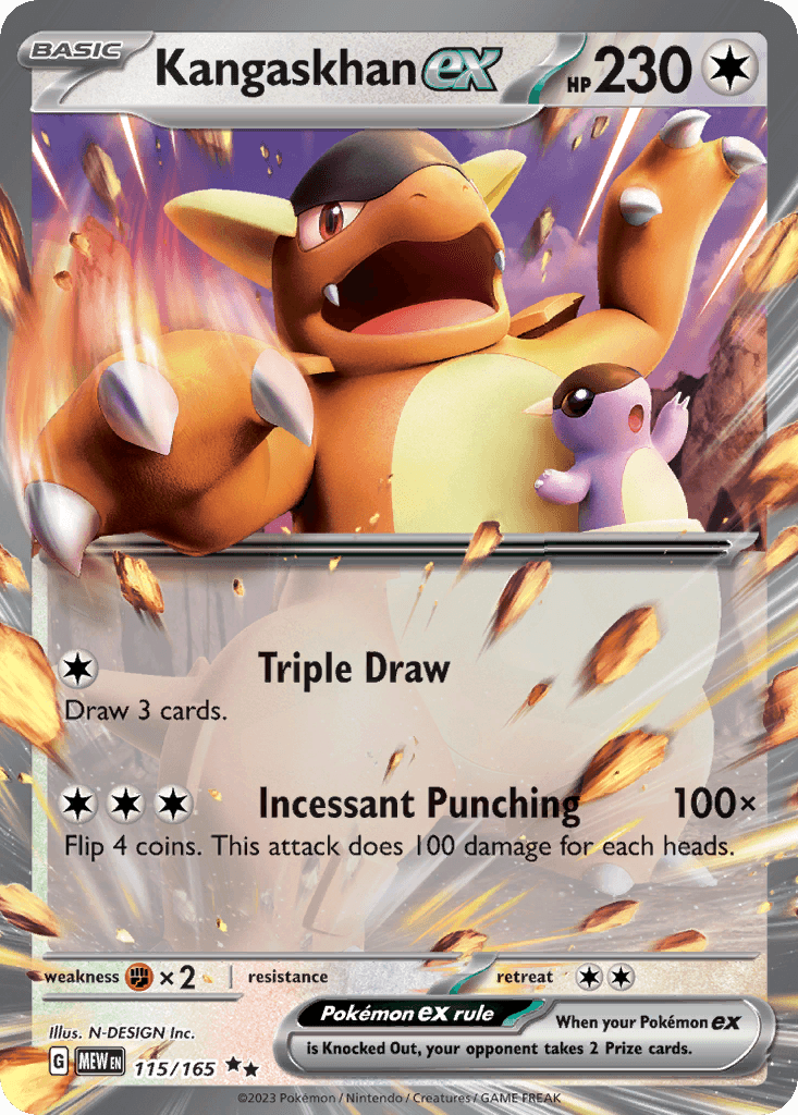 Kangaskhan ex 151 card