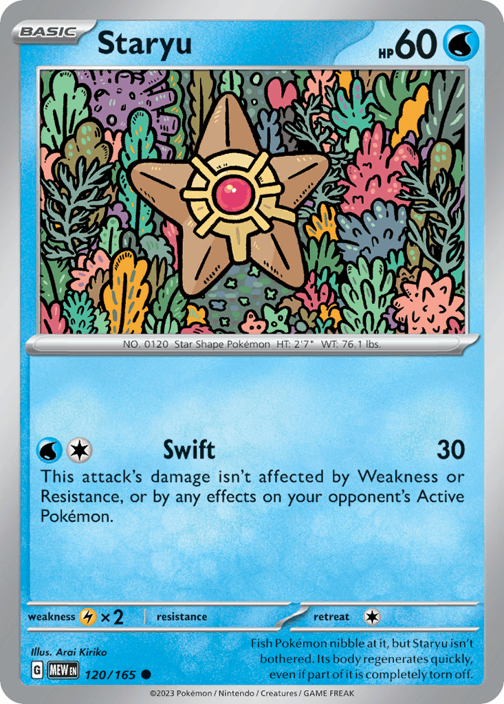 Staryu 151 card