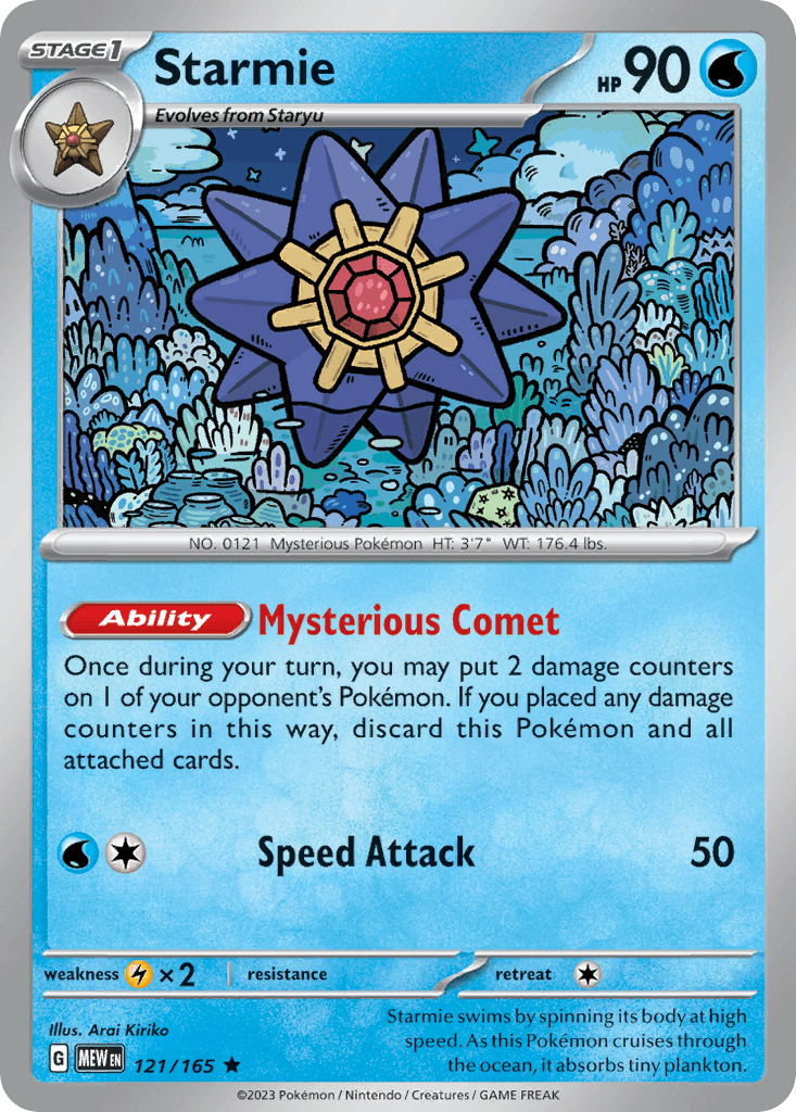 Starmie 151 card
