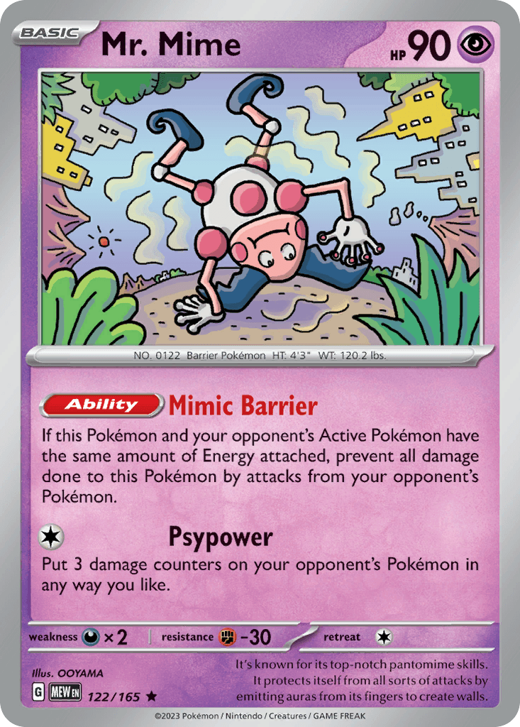 Mr. Mime 151 card