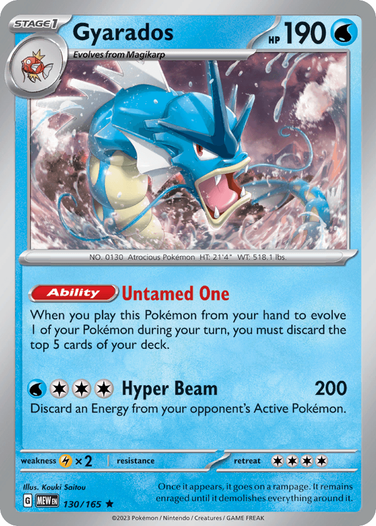 Gyarados 151 card