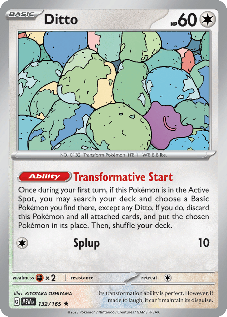 Ditto 寶可夢 card