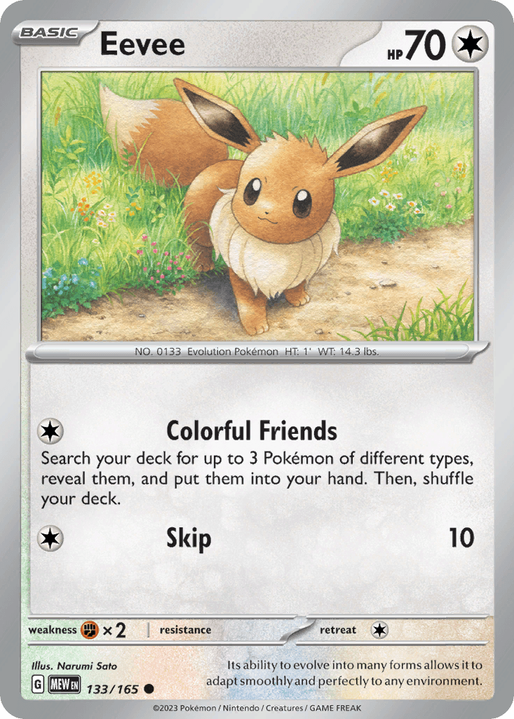 Eevee 151 card