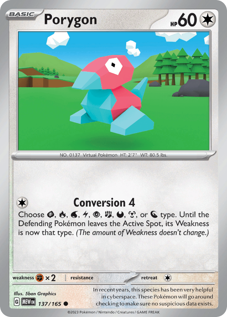 Porygon 寶可夢 card