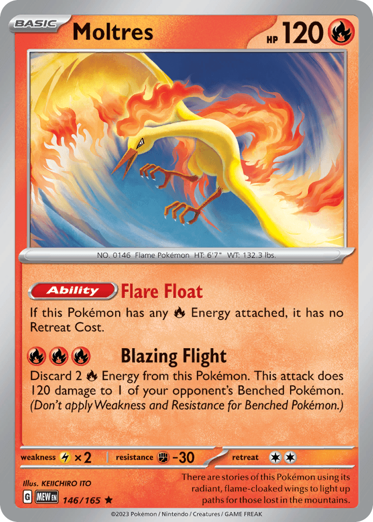 Moltres 寶可夢 card