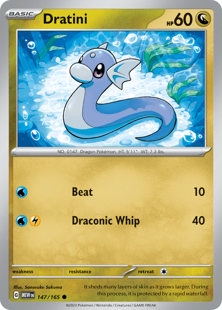 Dratini 151 card
