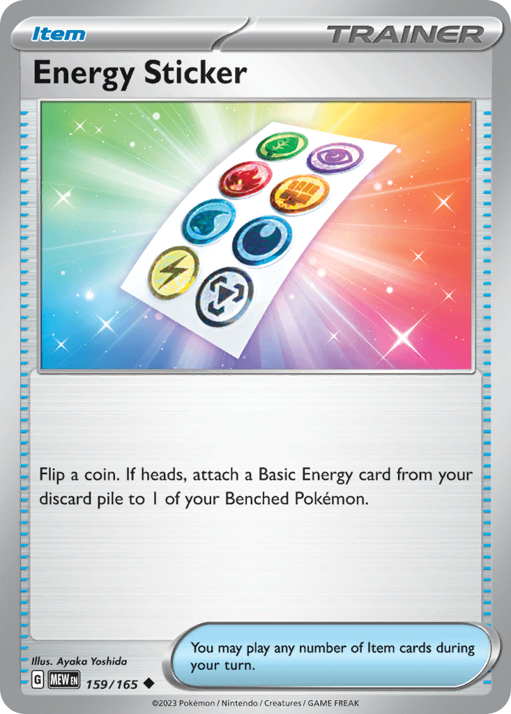 Energy Sticker 寶可夢 card