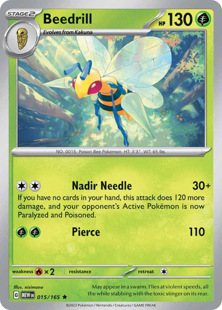 Beedrill 寶可夢 card