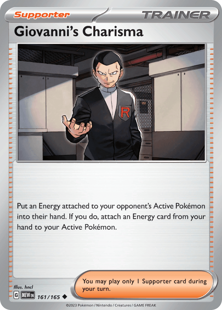 Giovanni's Charisma 151 card