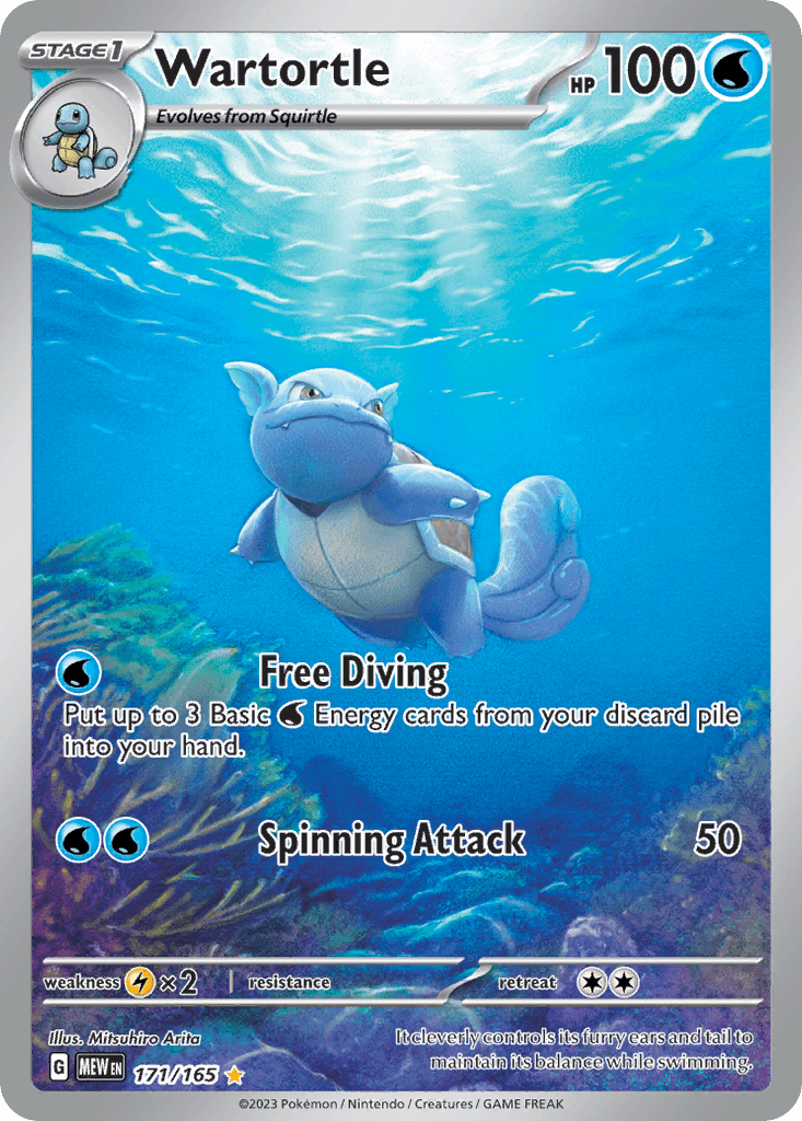 Wartortle 151 card