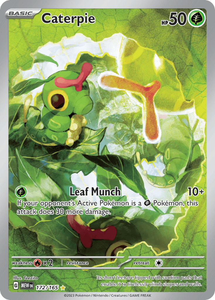 Caterpie 151 card