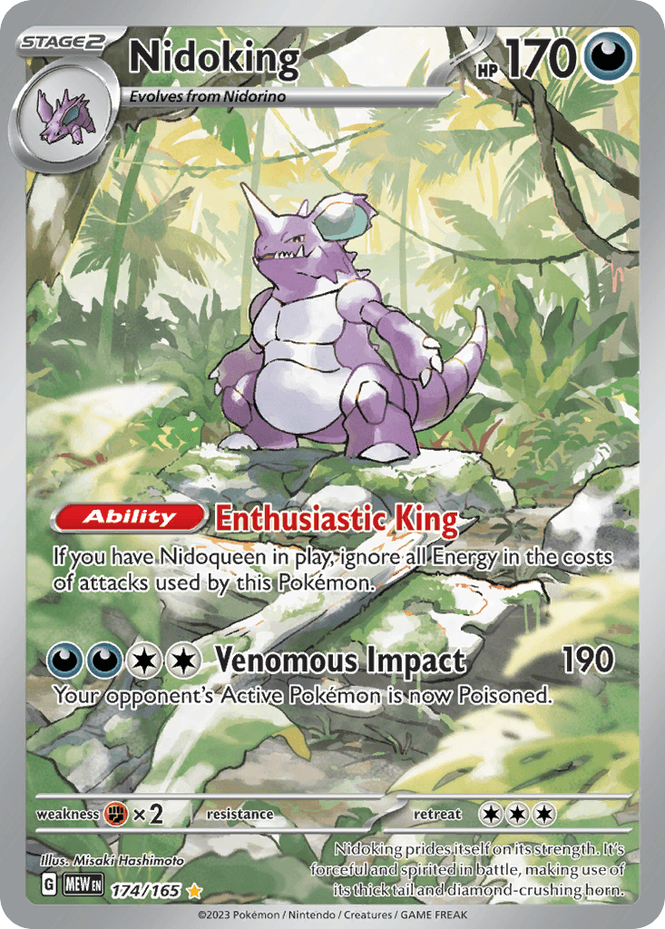 Nidoking 151 card