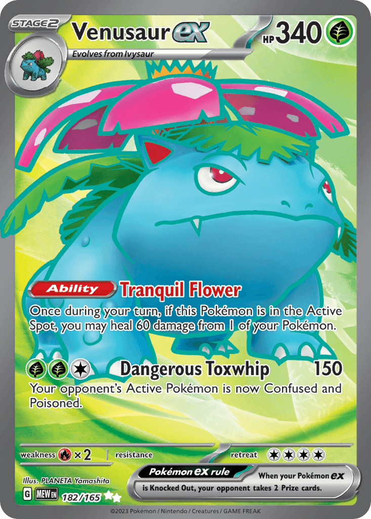 Venusaur ex 151 card