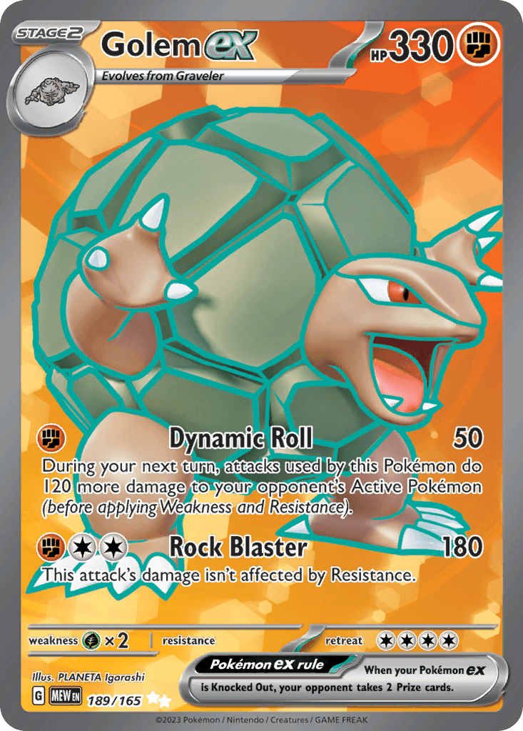 Golem ex 宝可梦 card