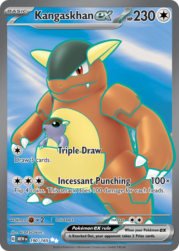 Kangaskhan ex 151 card