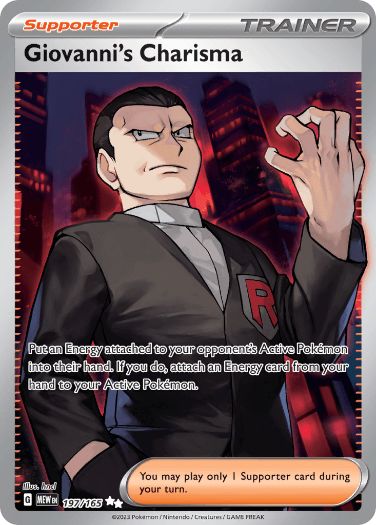 Giovanni's Charisma 151 card