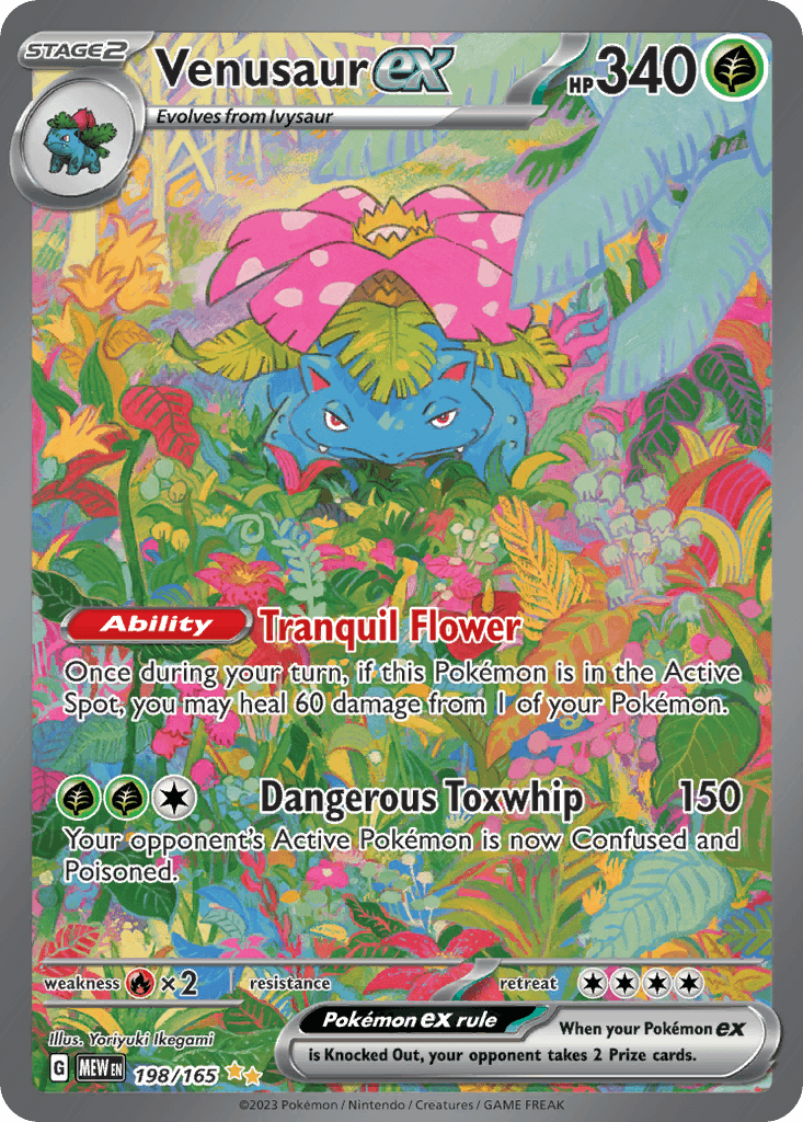 Venusaur ex 151 card