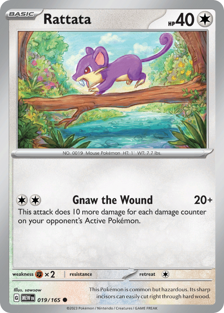 Rattata 151 card
