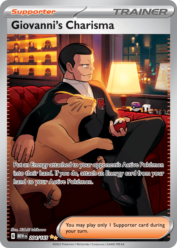 Giovanni's Charisma 151 card