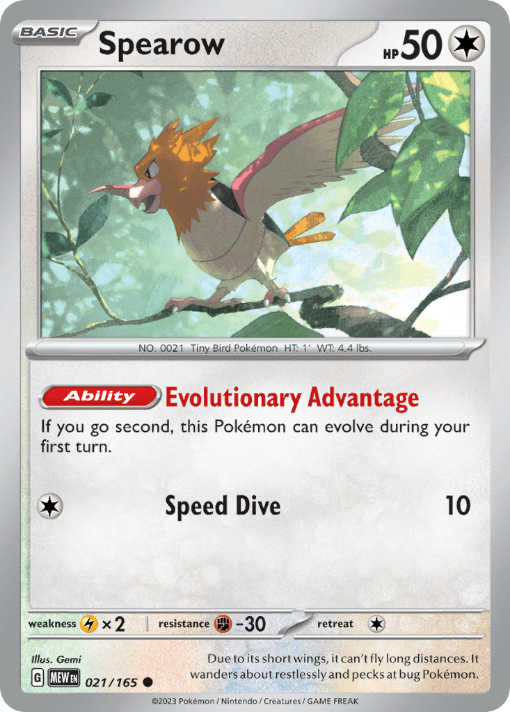 Spearow 寶可夢 card