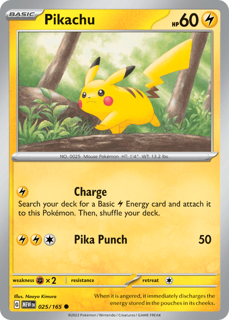 Pikachu 寶可夢 card