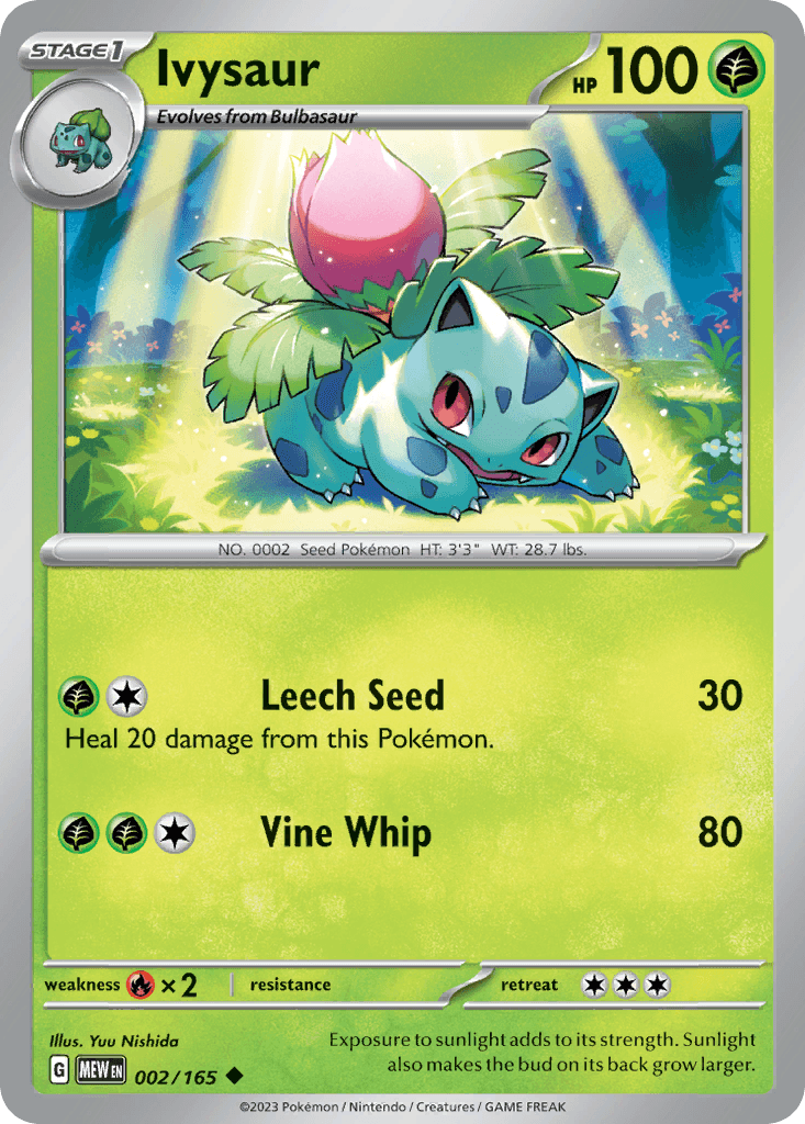 Ivysaur 151 card
