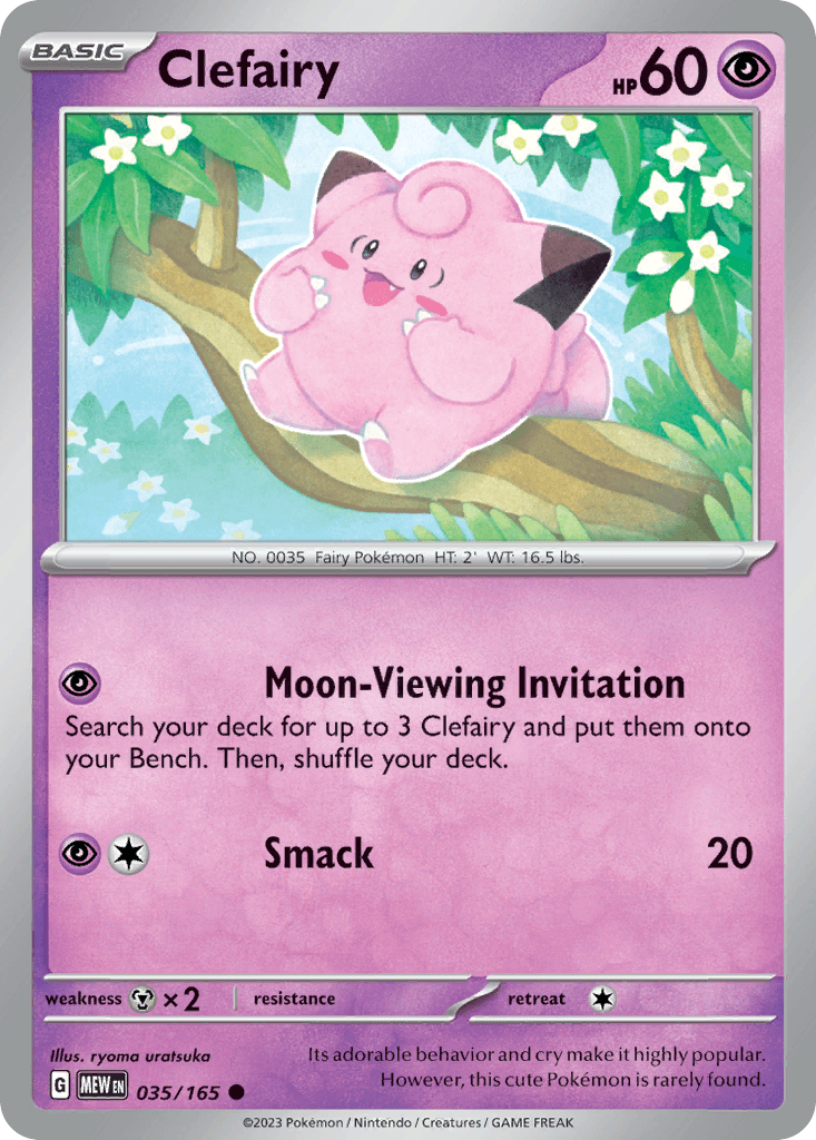 Clefairy 151 card