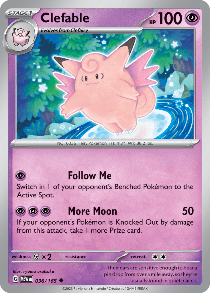 Clefable 寶可夢 card