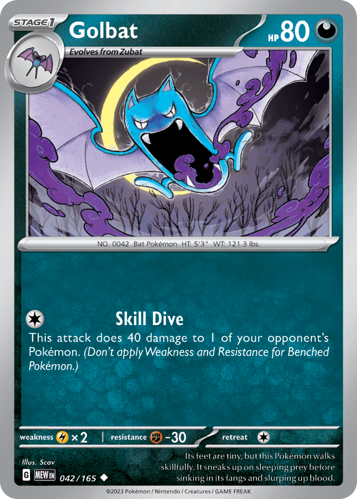 Golbat 151 card