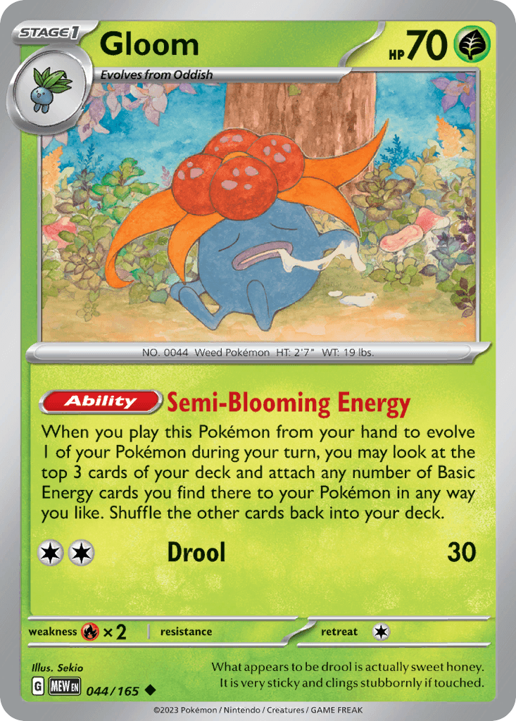 Gloom 寶可夢 card