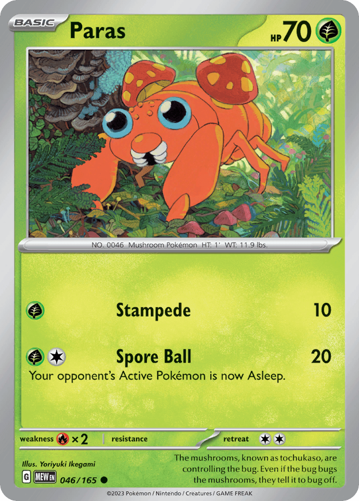 Paras 151 card
