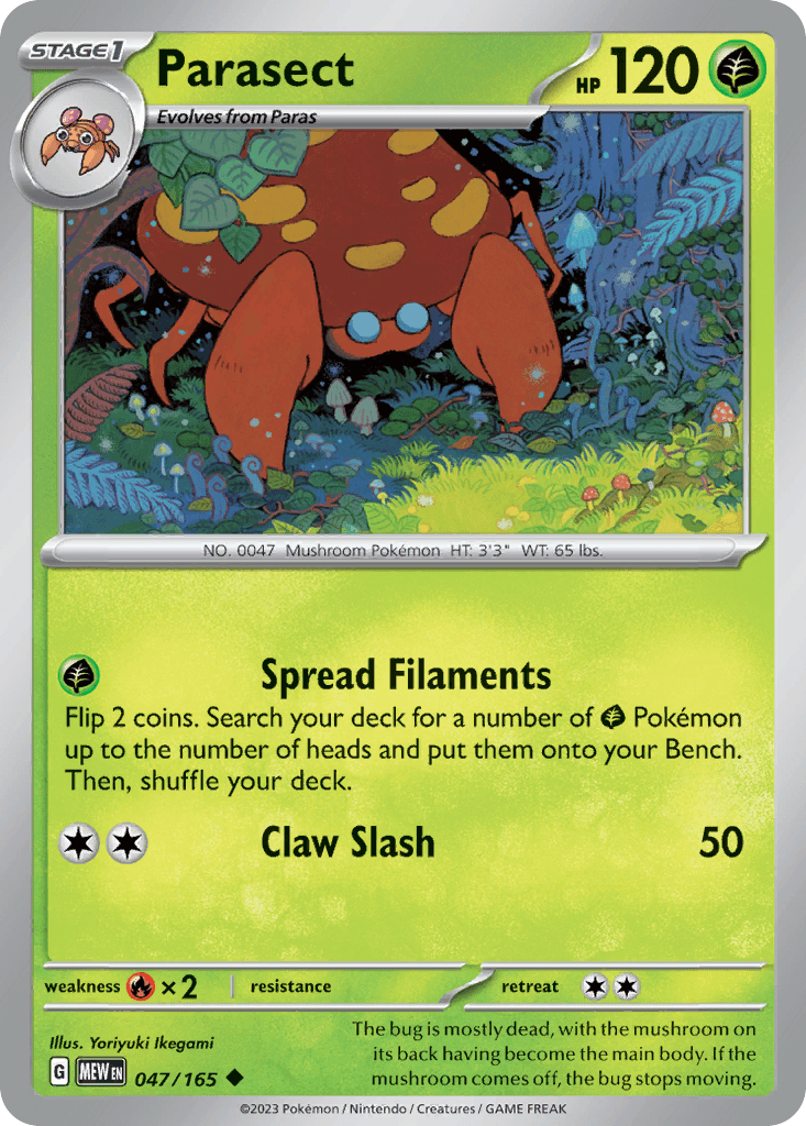 Parasect 宝可梦 card