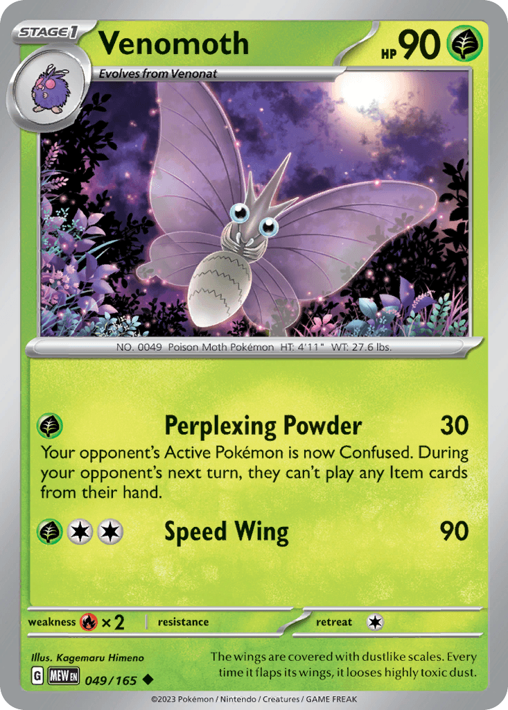 Venomoth 151 card