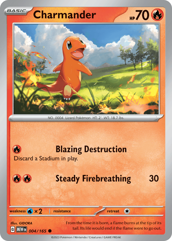 Charmander 151 card