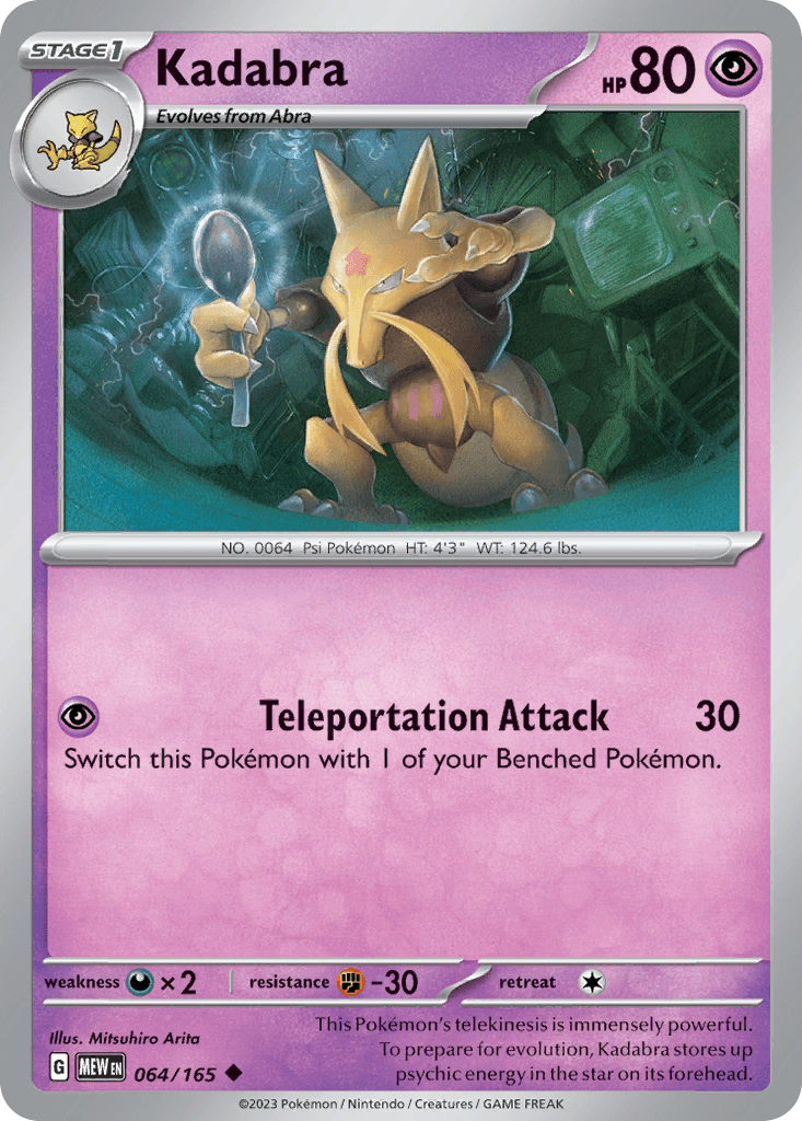 Kadabra 151 card