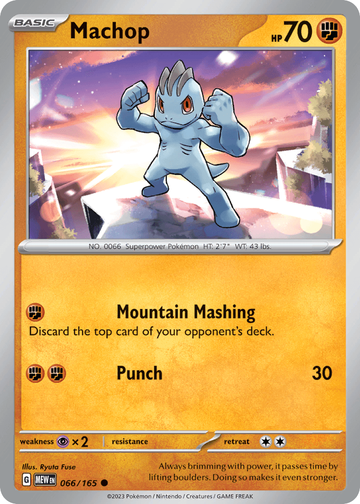 Machop 151 card